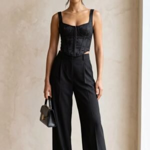 Stylish Black Cord-SET