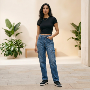 LIA Cargo Denim Jeans