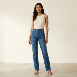 LIA High-Waist Wide Leg Jeans